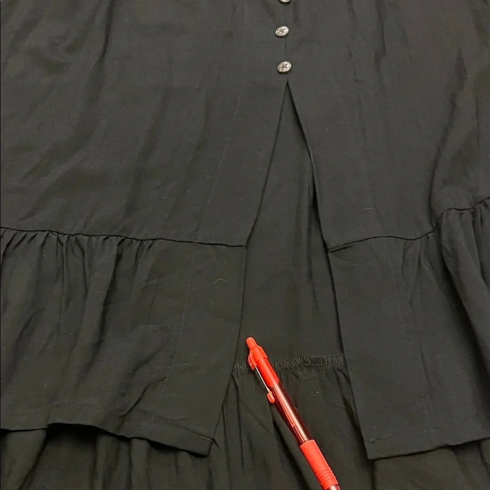 Divah  Elegant Black High-Low Skirt size L